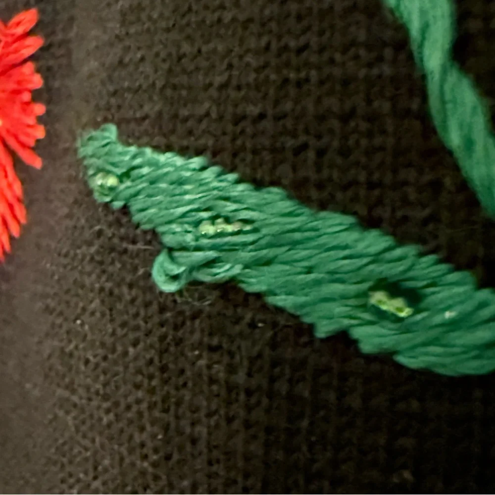 🌹 Alberto Imports Vintage Italian Embroidered Beaded Sweater | Made in Italy - Picture 5 of 10